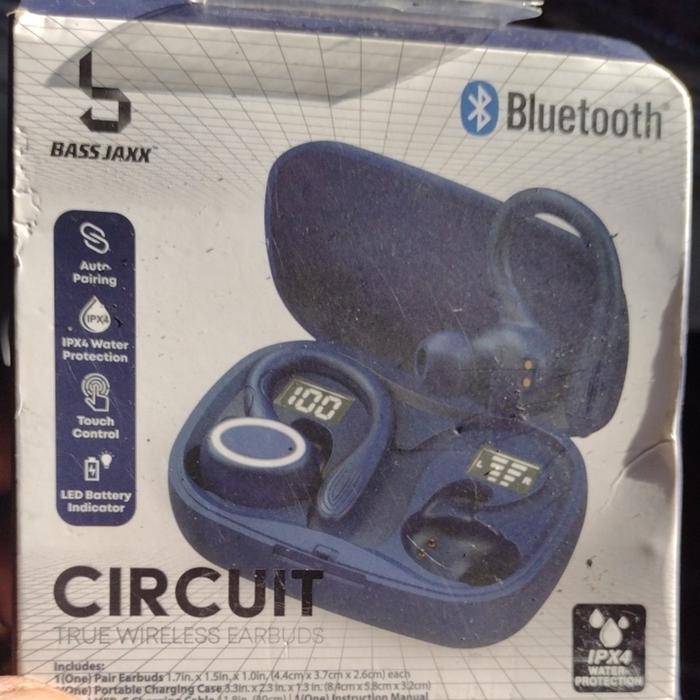 Bass Jaxx Circuit True Wireless Earbuds - Blue